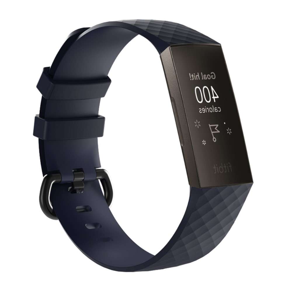 Silicone Bandje Fitbit Charge 3 | 4 Donker Blauw