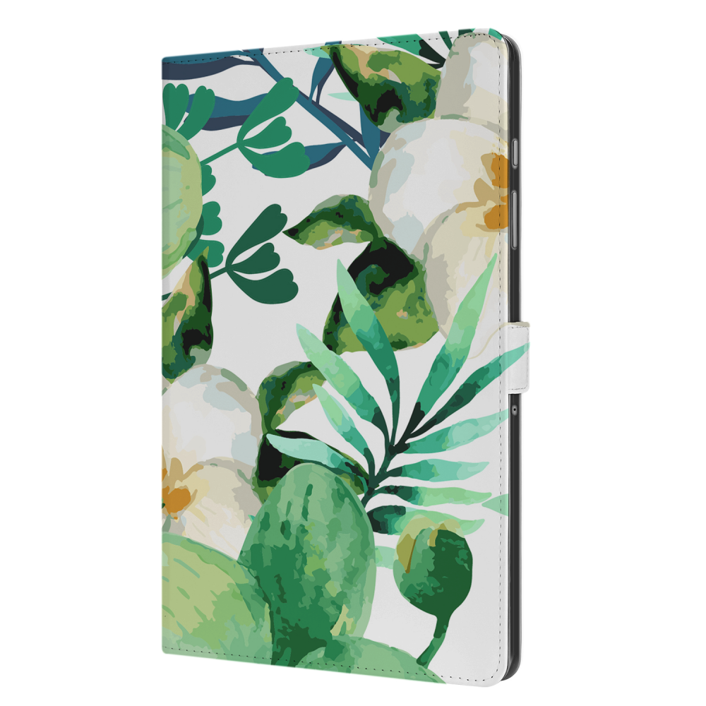 Uniek Samsung Galaxy Tab A9 Plus Tablethoesje Orchidee Groen Design | B2C Telecom