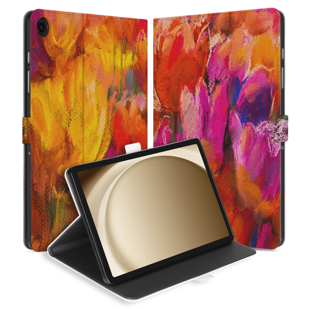 Uniek Samsung Galaxy Tab A9 Plus Tablethoesje Tulpen Design | B2C Telecom