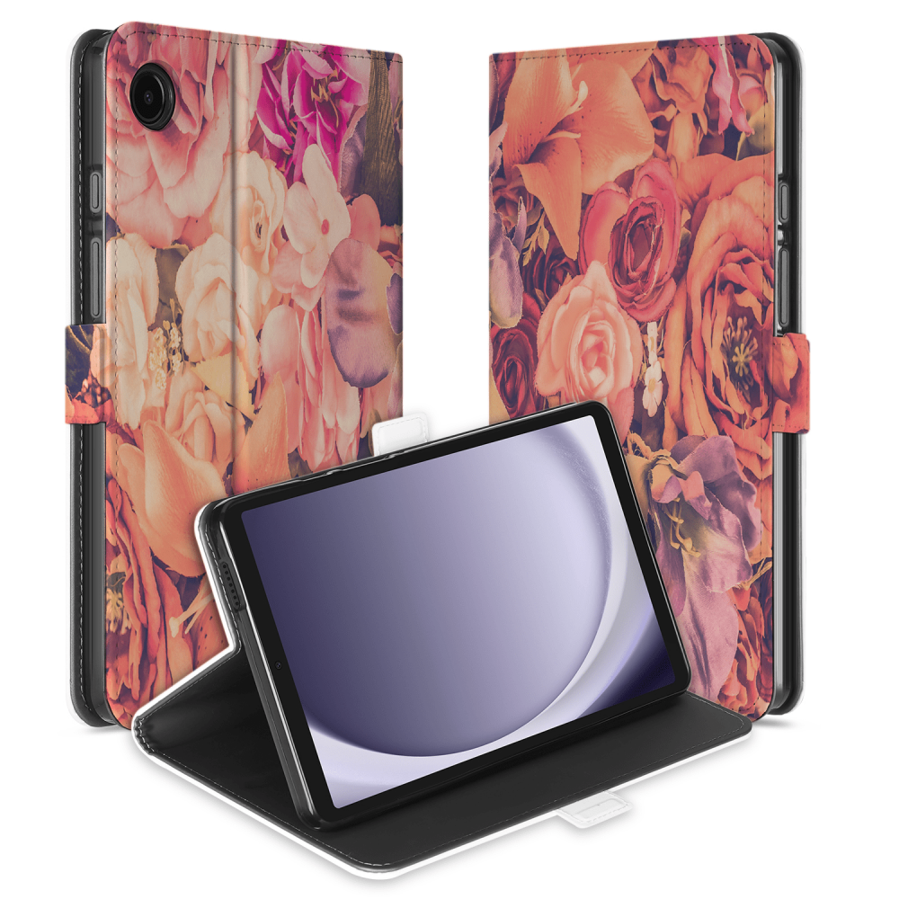 Uniek Samsung Galaxy Tab A9 Tablethoesje Bosje Bloemen Design | B2C Telecom