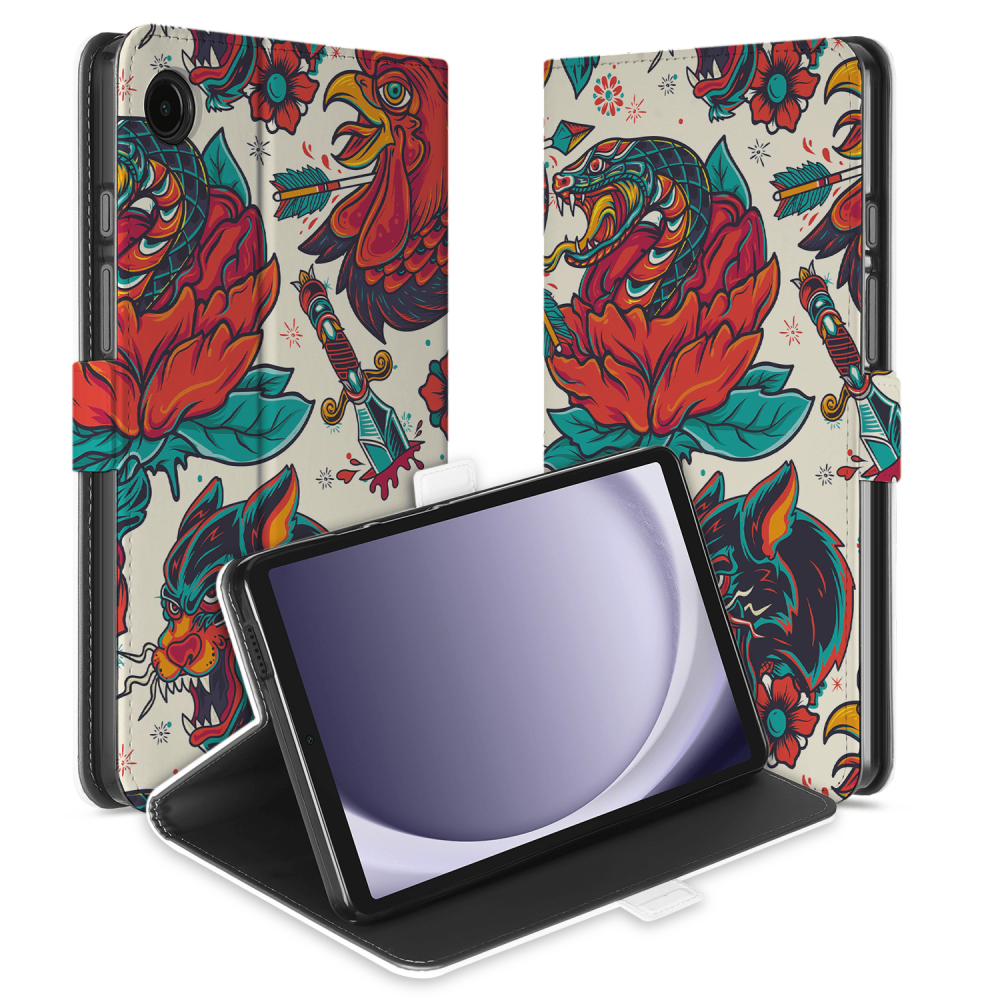 Uniek Samsung Galaxy Tab A9 Tablethoesje Old Skool Design | B2C Telecom
