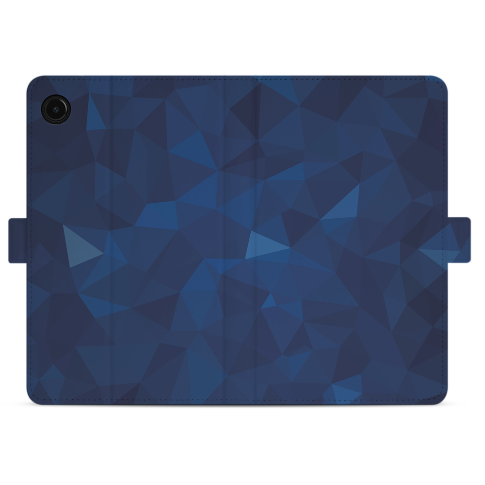 Uniek Samsung Galaxy Tab A9 Tablethoesje Polygon Blue Design | B2C Telecom