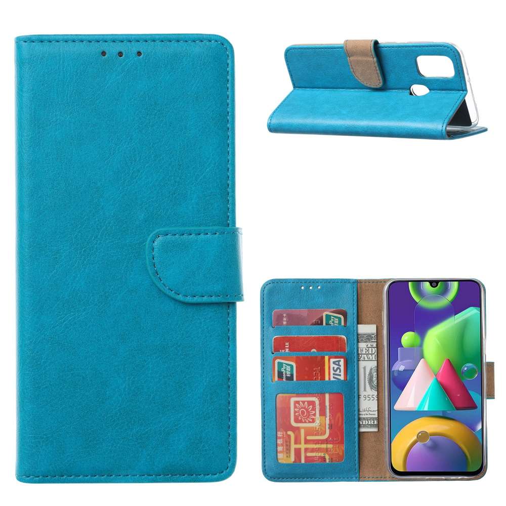 Wallet Case Galaxy A41 Turquoise met Pasjeshouder