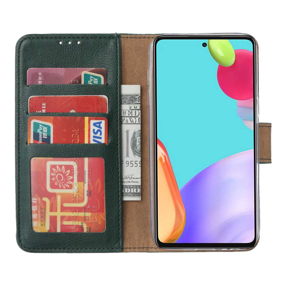 Wallet Case Samsung Galaxy A32 5G Groen met Pasjeshouder