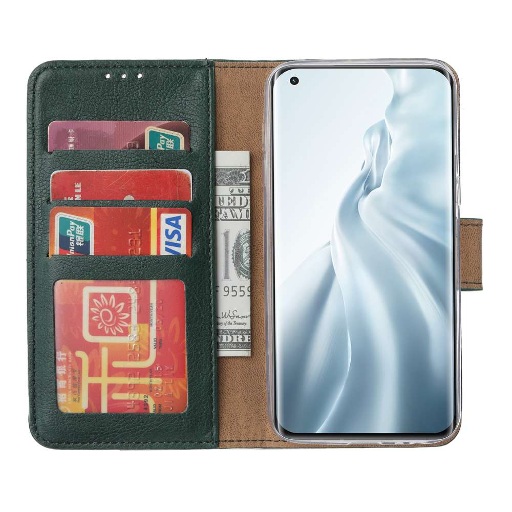 Wallet Case Xiaomi Mi 11 Groen met Pasjeshouder
