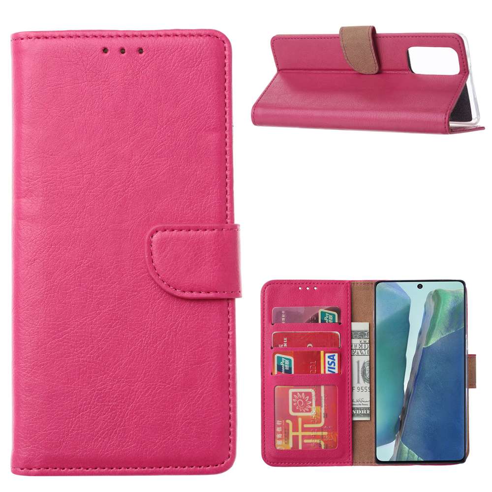 Xiaomi Mi 10 Lite Hoesje Roze met Pasjeshouder