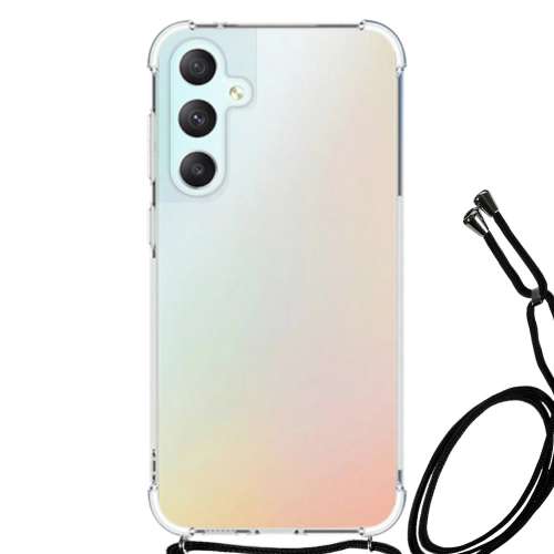 Anti-shock Back Cover Samsung Galaxy S23 FE Transparant met Koord