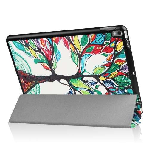 Apple iPad Pro 10.5 Hoesje Gekleurde Boom Tri-fold