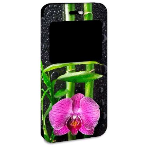 Apple iPhone 6 | 6s Uniek Hoesje met Venster Orchidee