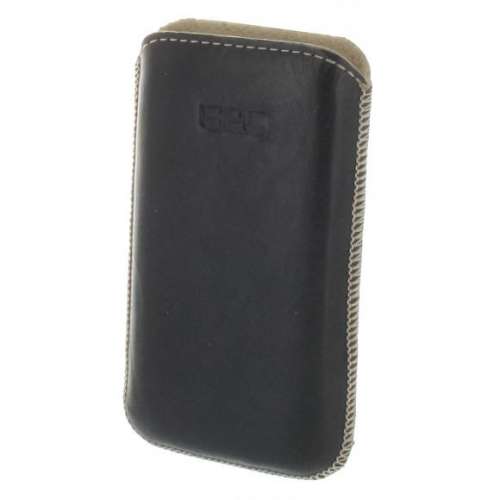 B2C Leather Case Nokia Asha 501 Washed Black