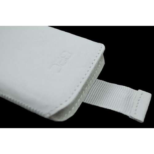 B2C Leather Case Nokia Asha 501 Washed White