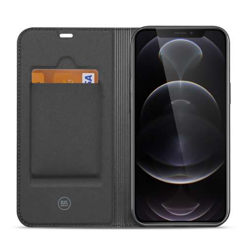 Bookcase iPhone 12 | iPhone 12 Pro Hoesje Wit met Pashouder (6.1 inch)