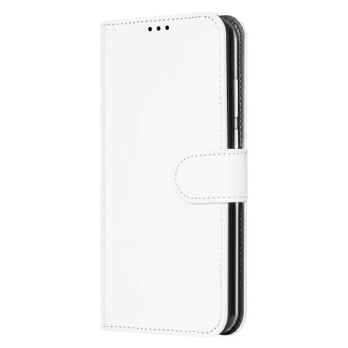 Bookcase Moto E6s Hoesje Wit met Pasjeshouder