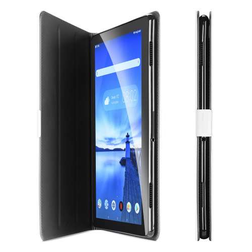Bookcover Lenovo Tab E10 Hoes Wit met Standaardfunctie