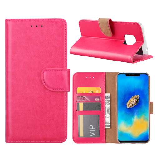 Huawei Mate 20 Pro Hoesje Roze met Pasjeshouder