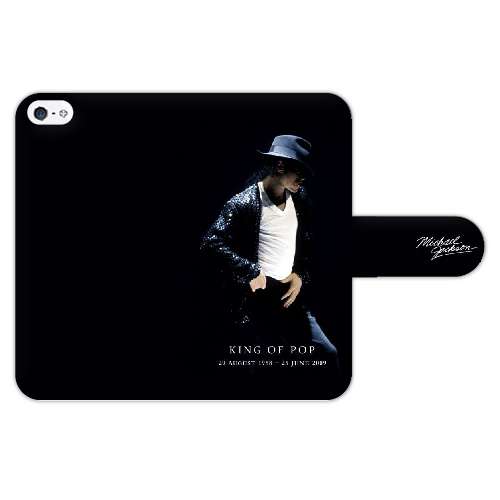 iPhone 5C Uniek Boekhoesje Michael Jackson met Opbergvakjes