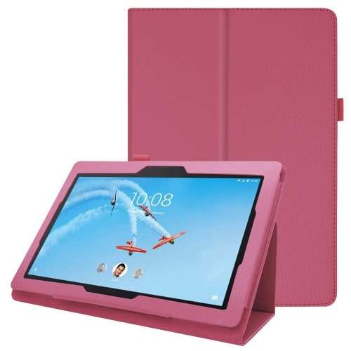Lenovo Tab E10 Tablethoesje Roze met Standaard