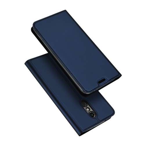 LG K10 (2018) Telefoonhoesje Blauw met Opbergvakje Dux Ducis