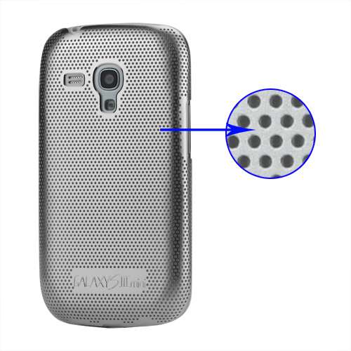 Metal Hard Case Galaxy S3 Mini i8190 of i8200 Zilver