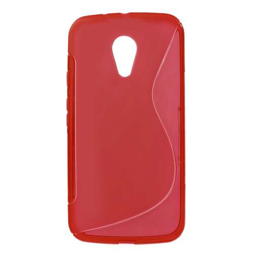 Motorola Moto G2 Hoesje Rood  (rubber)