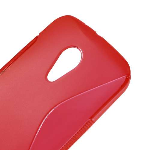 Motorola Moto G2 Hoesje Rood  (rubber)