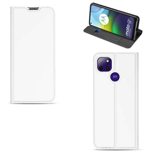 Motorola Moto G9 Power Bookcase Wit met Pashouder