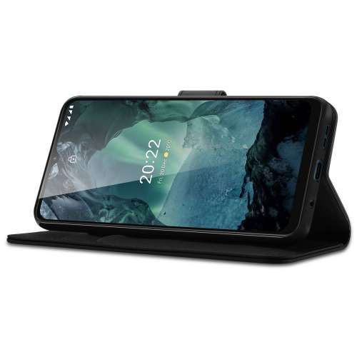 Nokia G21 | G11 Boekhoesje Zwart met Stand Case