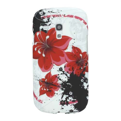 Red Flowers TPU Case voor Samsung Galaxy S3 Mini i8190
