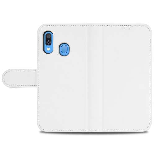 Samsung Galaxy A40 Hoesje Wit met Pasjeshouder