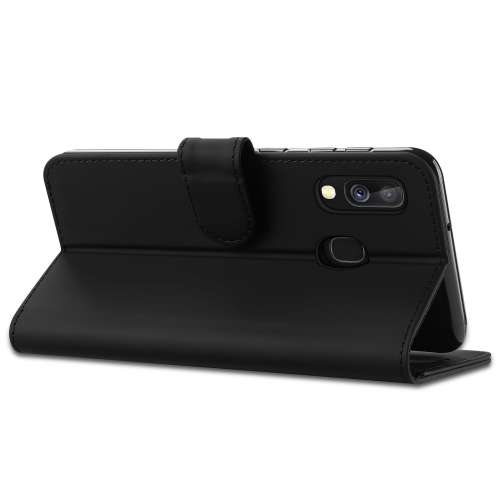 Samsung Galaxy A40 Hoesje Zwart met Pasjeshouder