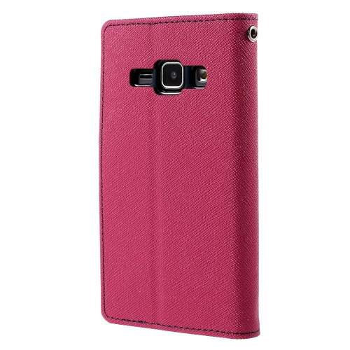 Samsung Galaxy J1 Hoesje Roze met Opbergvakjes J100