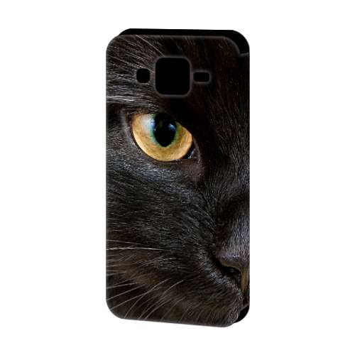 Samsung Galaxy J5 2015 Uniek Design Hoesje Zwarte Kat