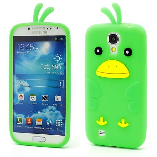 Samsung Galaxy S4 i9500 Chicken Silicone Case  Groen