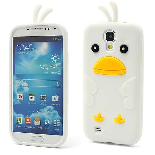 Samsung Galaxy S4 i9500 Chicken Silicone Case  Wit