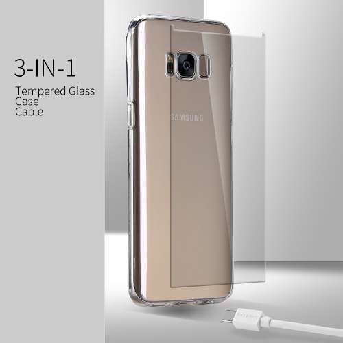 Samsung Galaxy S6 TPU Hoesje, Screen Protector en Oplader