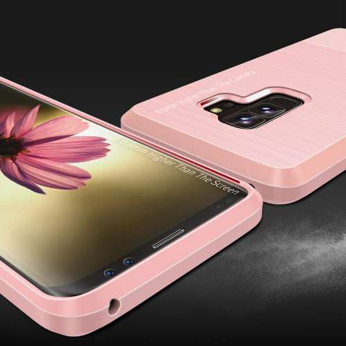 Samsung Galaxy S9 Plus TPU Hoesje Geborsteld Rose