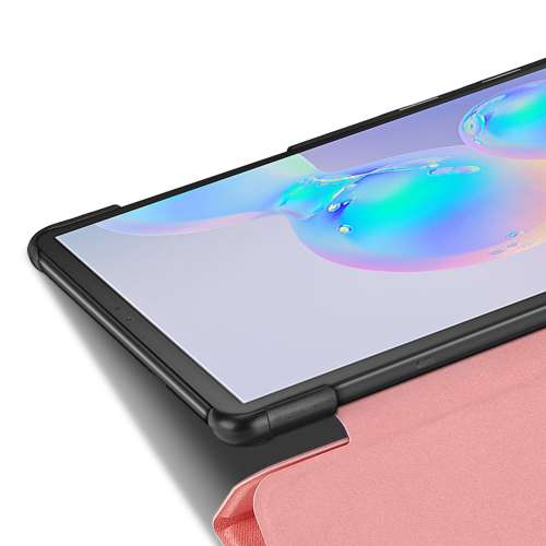 Samsung Galaxy Tab S6 Hoes Rose Tri-Fold 