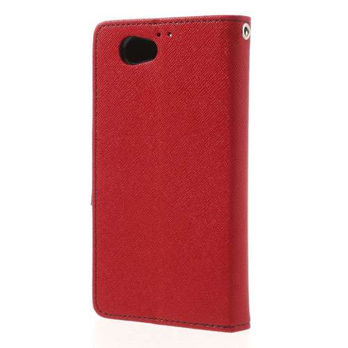 Sony Xperia Z1 Compact Mercury Wallet Stand Case Rood