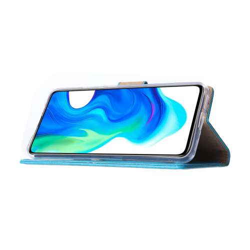Walletcase Xiaomi Poco F2 Pro Turquoise met Standaard